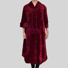 Vintage Wine red velvet gown burgundy jacket coat, used for sale  Shipping to South Africa