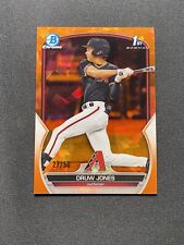 Bowman 2023 cromo zafiro Druw Jones 1st Prospect refractor naranja #/50 Dbacks segunda mano  Embacar hacia Argentina