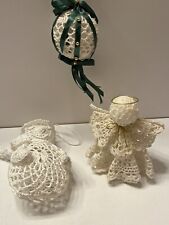 Vtg handcrafted crocheted for sale  Galena