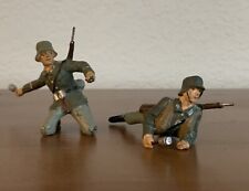 Par de soldados alemanes de juguete Lineol de la Segunda Guerra Mundial años 30 segunda mano  Embacar hacia Argentina
