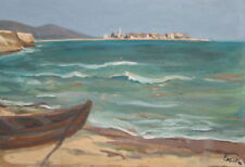 1996 seascape oil painting signed for sale  Shipping to Canada