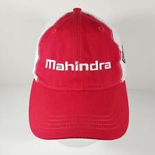Used, NEW Mahindra Tractors Trucker Mesh Hat Red White Strap Back Baseball Cap Embroid for sale  Shipping to Ireland