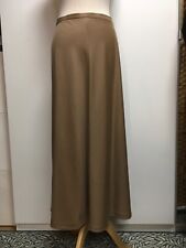 vintage Tommasini tan brown bias cut wool maxi skirt 14 for sale  Shipping to South Africa