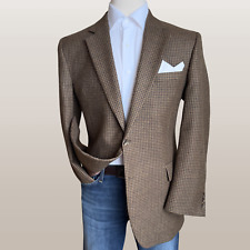 Used, JOS A BANK Mens Blazer Sport Coat Jacket 44L Wool Brown Two Button Jacket Suits for sale  Shipping to South Africa