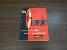 1956-59 piezas catálogo Chevrolet Servicio pesado y equipo especial libro manual 518, usado segunda mano  Embacar hacia Mexico