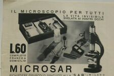 Pubblicita 1936 microscopio usato  Velletri