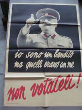 Manifesto politico poster usato  Santena