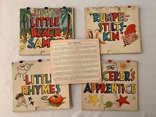 Conjunto de 4 livros infantis Little Playette Theatre década de 1940 - Little Black Sambo e mais comprar usado  Enviando para Brazil