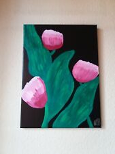 Acrylbild tulpen pink gebraucht kaufen  Düsseldorf