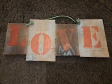 Love sign wooden for sale  MALDON