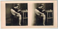 i06 Grundworth Stereoview photo stereo card French nude woman original old 1920s for sale  Shipping to South Africa