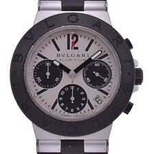Relógio masculino automático BVLGARI alumínio AC38TA cronógrafo data D#130575 comprar usado  Enviando para Brazil