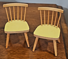 Cadeiras de cozinha amarelas Bodo Hennig anos 50/60 vintage móveis alemães para casa de bonecas 1:12 comprar usado  Enviando para Brazil