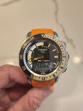 Relógio masculino Tissot T-Touch mostrador preto - T026.420.17.281.01, usado comprar usado  Enviando para Brazil