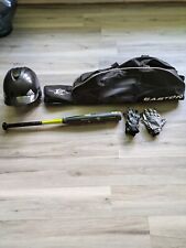 Lote de guantes de bateo y bolsa de equipo para casco de bateo de béisbol juvenil segunda mano  Embacar hacia Mexico
