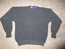 Suéter pulôver masculino vintage 100% lã virgem Shetland gola redonda GG azul, usado comprar usado  Enviando para Brazil