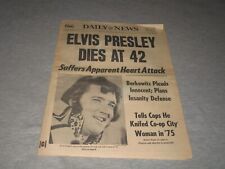 elvis newspaper for sale  Kingston