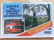 United bus timetable for sale  UK
