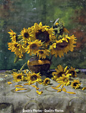 Sunflower bouquet vase for sale  Brookings