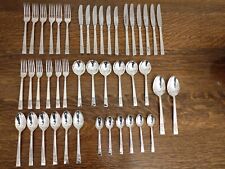 Vintage 44 Piece Silver Plate Cutlery Set - Angora Plate Sheffield - 1950s for sale  Shipping to South Africa