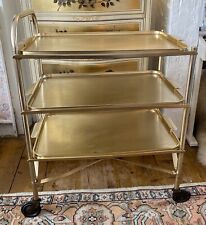 Vintage 3 Tier Hostess Drinks Tea Trolley Rare All 3  Detachable Trays Gold VGC, used for sale  Shipping to South Africa