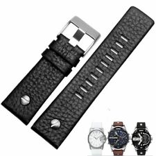Pulseiras de relógio de couro preto marrom branco pulseiras para Diesel DZ DZ7257 DZ4318 comprar usado  Enviando para Brazil