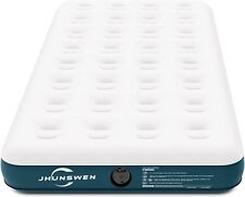 JHUNSWEN Camping Air Mattress, 10" Raised Flocked Surface Twin Mattress with Car for sale  Shipping to South Africa
