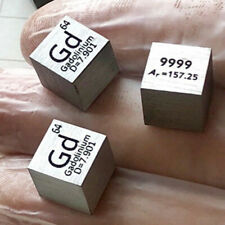 10mm 99.99% Gadolinium Metal Cube Carved Element Periodic System for sale  Shipping to South Africa