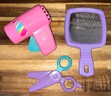 Fisher Price 1991  #2051 My Styling Salon Hairdresser Dryer Mirror Scissors for sale  Shipping to South Africa