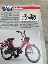  Folheto de vendas de motocicleta clássica Honda Comino PA50 49 cc comprar usado  Enviando para Brazil