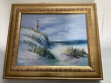 Framed lighthouse oil for sale  Elizabeth