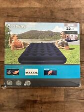 Bestway Double Inflatable Mattress - Soft top (Blue) Brand New Airbed for sale  Shipping to South Africa