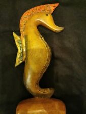 Seahorse wooden ornament for sale  HUDDERSFIELD