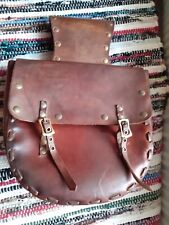 Leather mororbike saddlebags. for sale  GLOSSOP