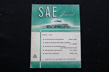 1941 MAR SAE JOURNAL MAGAZINE - CAPA SOCIETY OF AUTOMOVIE ENGINEERING - SP 4187E comprar usado  Enviando para Brazil
