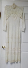 Vestido de noiva eduardiano vitoriano branco gramado chá vestido de renda vintage comprar usado  Enviando para Brazil