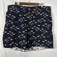 Robert Graham Swim Trunks Mens Size 40 Black Colorful Board Shorts Liner for sale  Shipping to South Africa