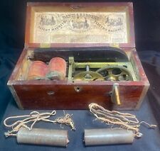 **CHOCANTE** & RARO Dispositivo médico charlatão antigo AC "Magneto-Elétrico" (c. 1865) comprar usado  Enviando para Brazil