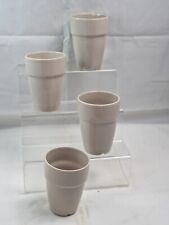 Ikea 4 Beige Tumblers Stackable 215-21 K&M Hagberg Designers for sale  Shipping to South Africa