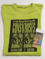 RARE GUNS N' ROSES Use Your Illusion World Tour 1992 T-shirt + bilet na koncert. na sprzedaż  Wysyłka do Poland