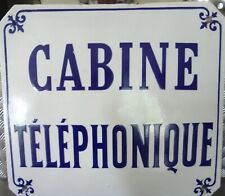 plaque cabine telephonique d'occasion  Tresques