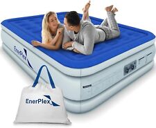 EnerPlex 16" Double Height Inflatable Bed Queen Air Mattress with Built-in Pump for sale  Shipping to South Africa