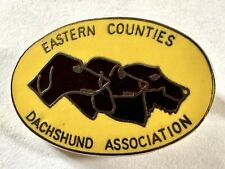 Eastern Counties Dachshund Association Enamel dog badge for sale  Shipping to South Africa