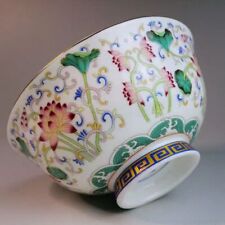 Tigela de chá chinesa antiga de porcelana colorida flor comprar usado  Enviando para Brazil