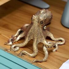 Brass Octopus Figurine Statue Animal Figurines Toys Home Desktop Decoration na sprzedaż  Wysyłka do Poland