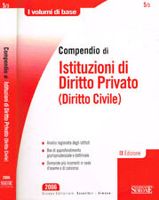 compendio diritto privato usato  Italia