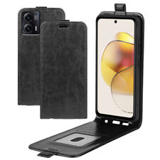 Carteira flip de couro para cima e para baixo capa magnética vertical para celular Motorola comprar usado  Enviando para Brazil