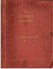 Hillman super minx for sale  MANSFIELD