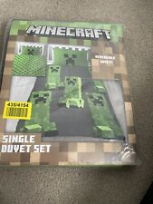 Minecraft single duvet for sale  CHELMSFORD