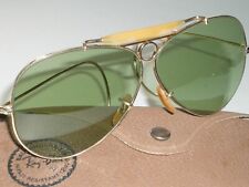 1950's Vintage B&L ray ban 12K Gf RB3 Tru Verde UV Tiroteo Gafas de Sol Aviator, usado segunda mano  Embacar hacia Argentina